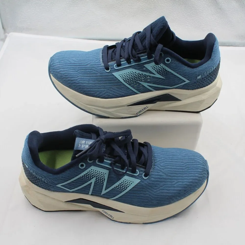 New Balance FuelCell Propel v5 Size 7 Women Running Gym Shoes Heron Blue Navy